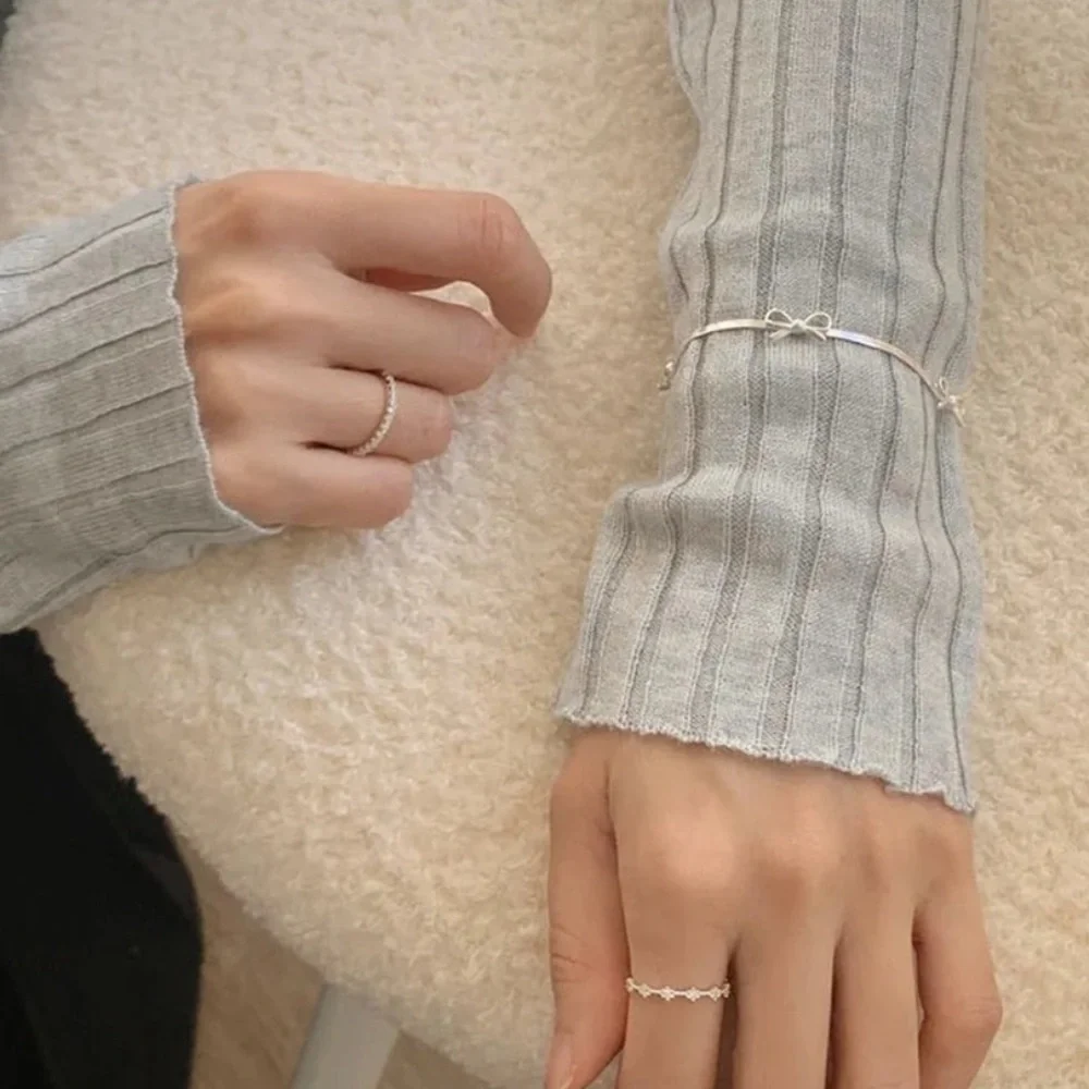Veinci Jewelry Feminine Bow Herringbone Bracelet